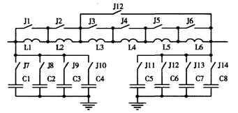 圖7  SSB天調(diào)電容、電感網(wǎng)絡(luò)