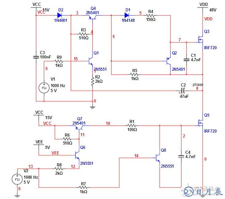 nmos高端驅動自舉電路